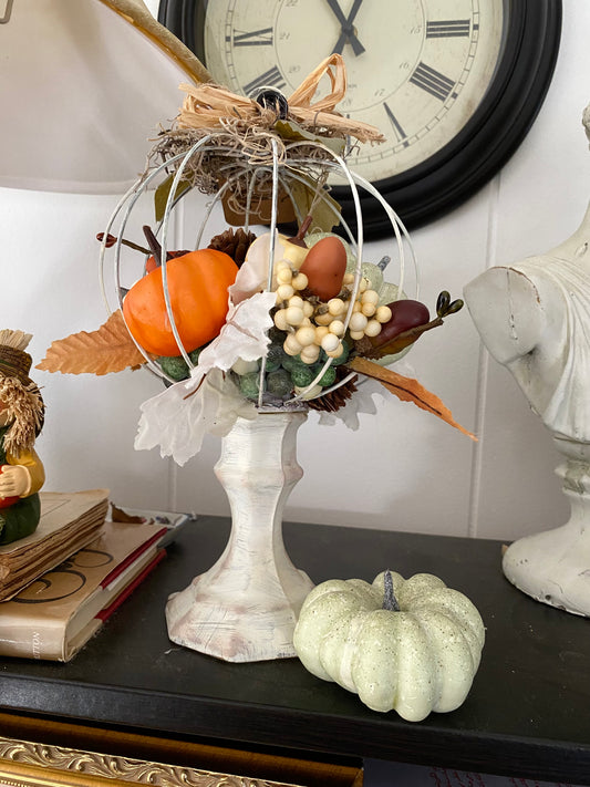 White Pumpkin Basket