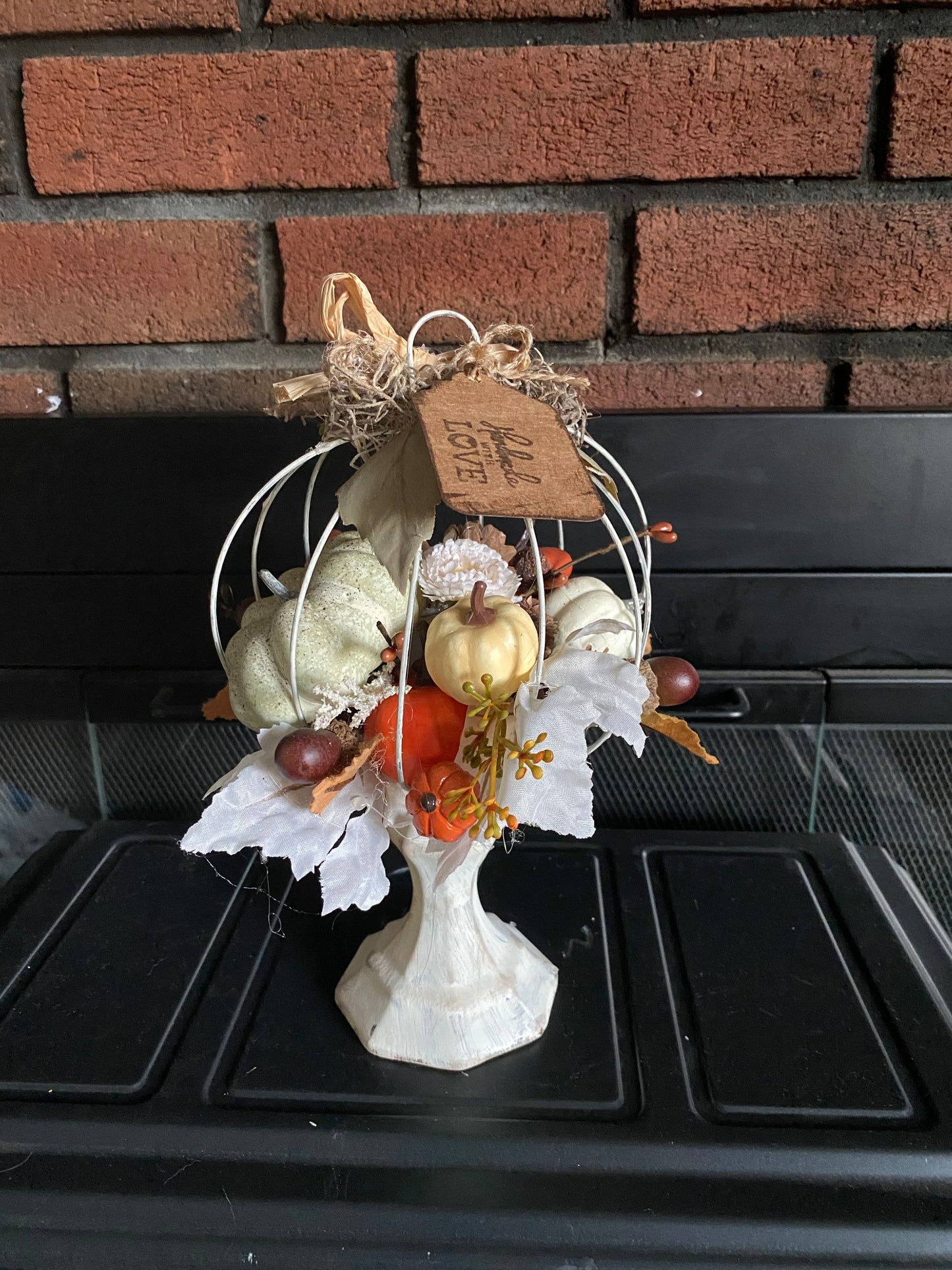 White Pumpkin Basket