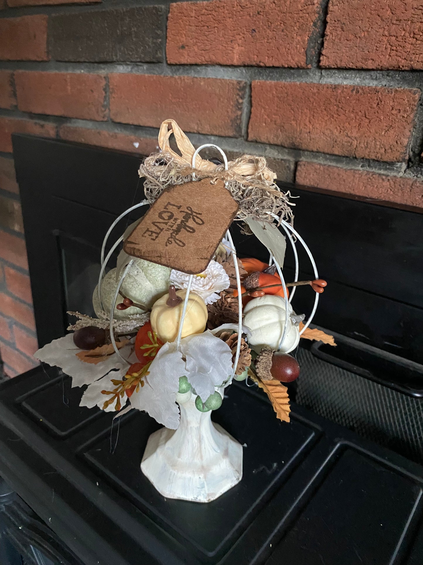 White Pumpkin Basket