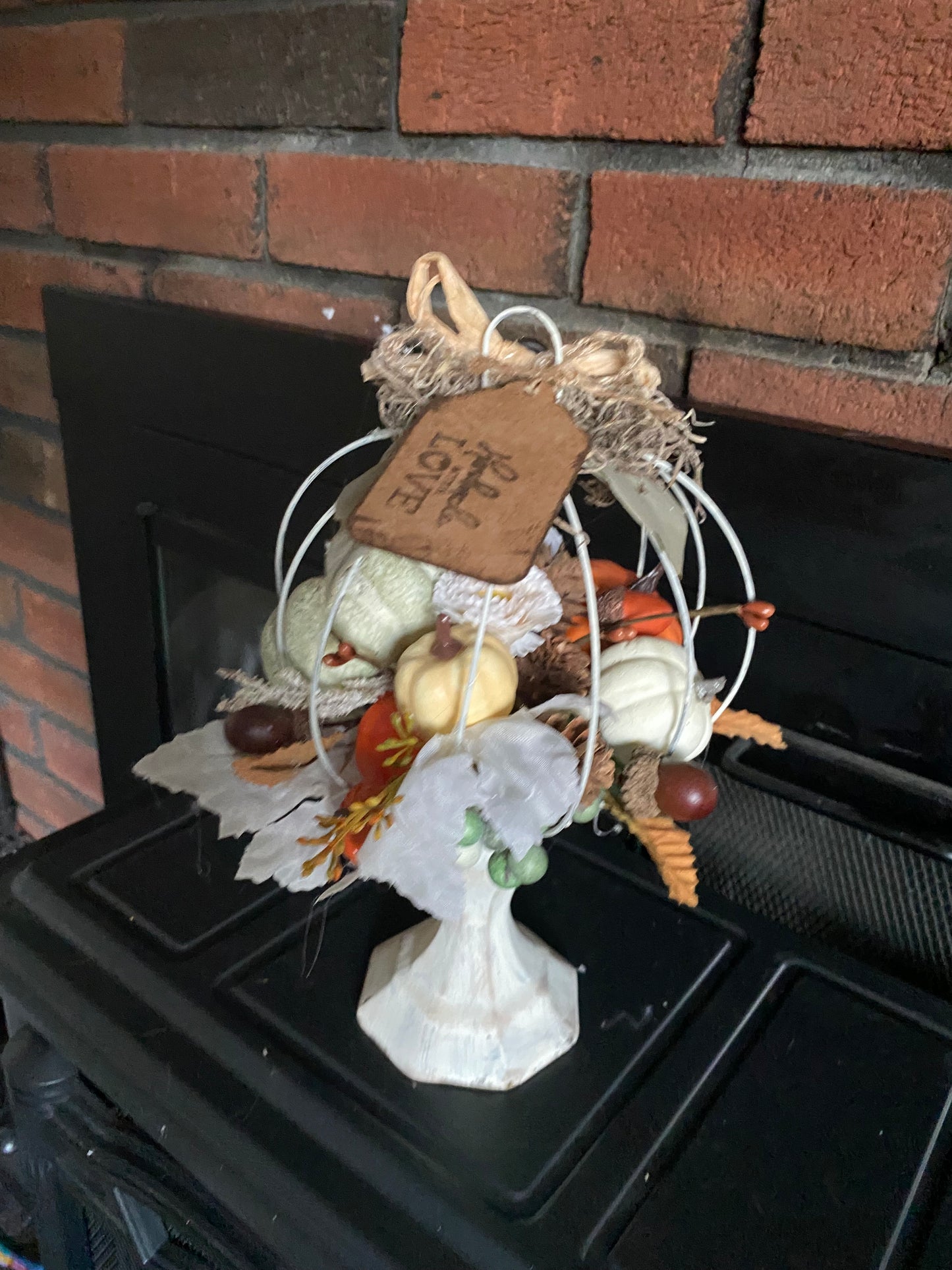 White Pumpkin Basket