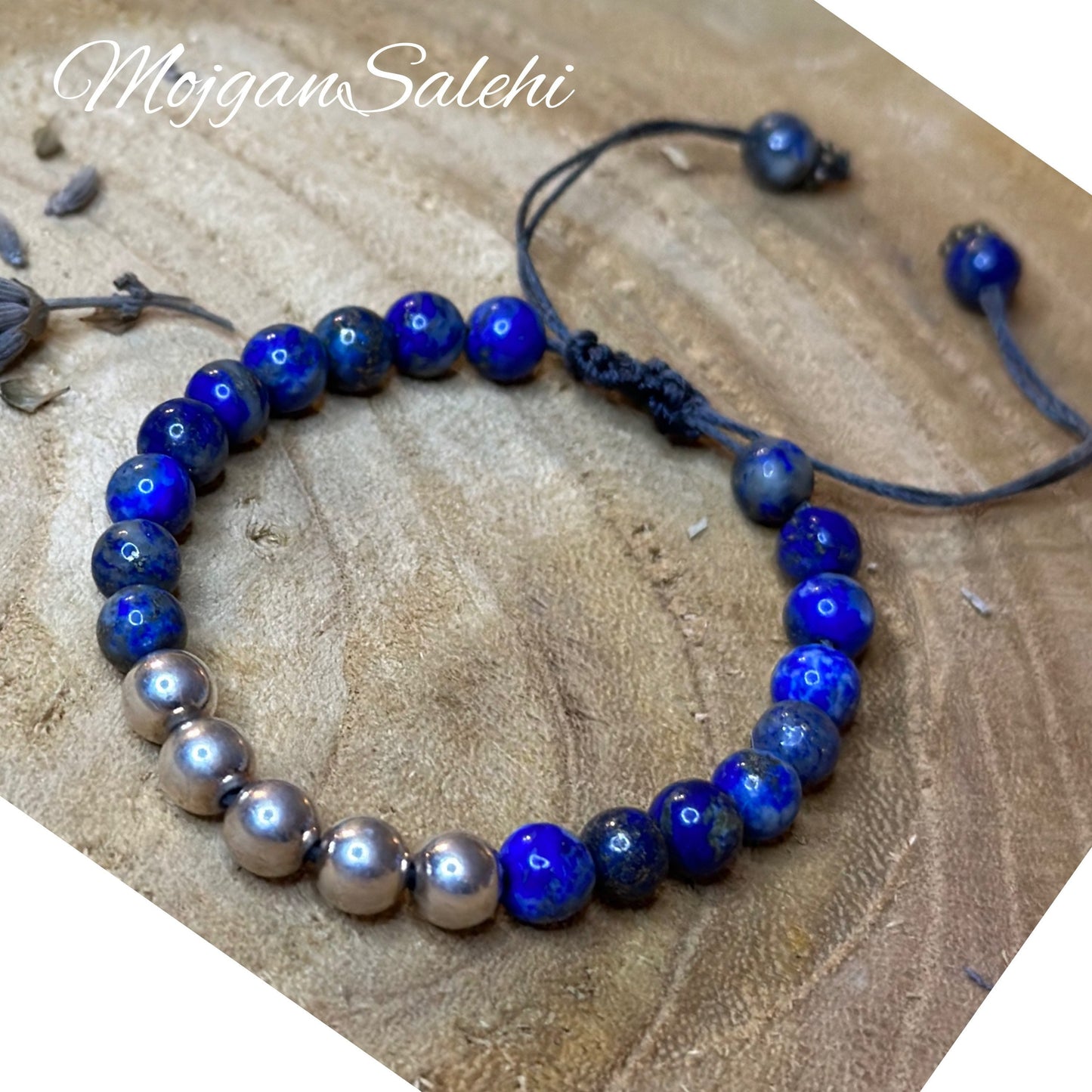 Lapis lazuli silver 925 bracelet