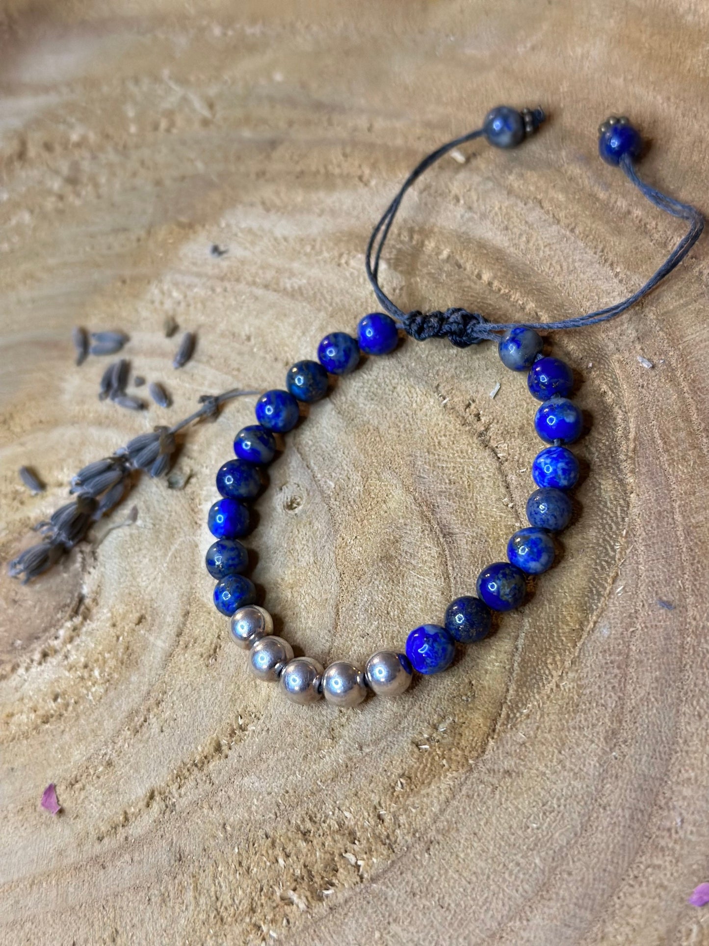 Lapis lazuli silver 925 bracelet