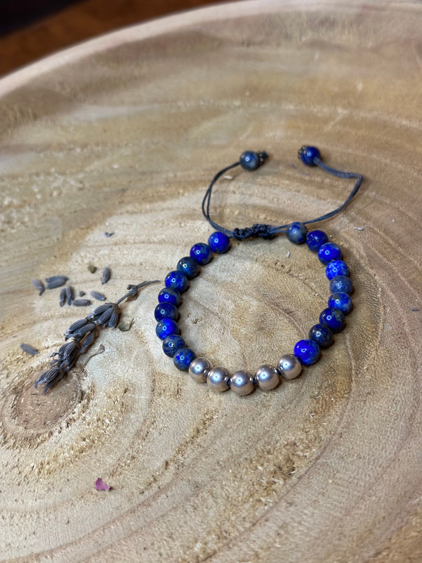 Lapis lazuli silver 925 bracelet