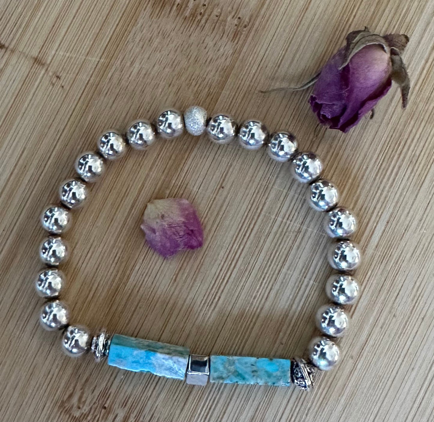 Silver 925 and Natural Turquoise bracelet