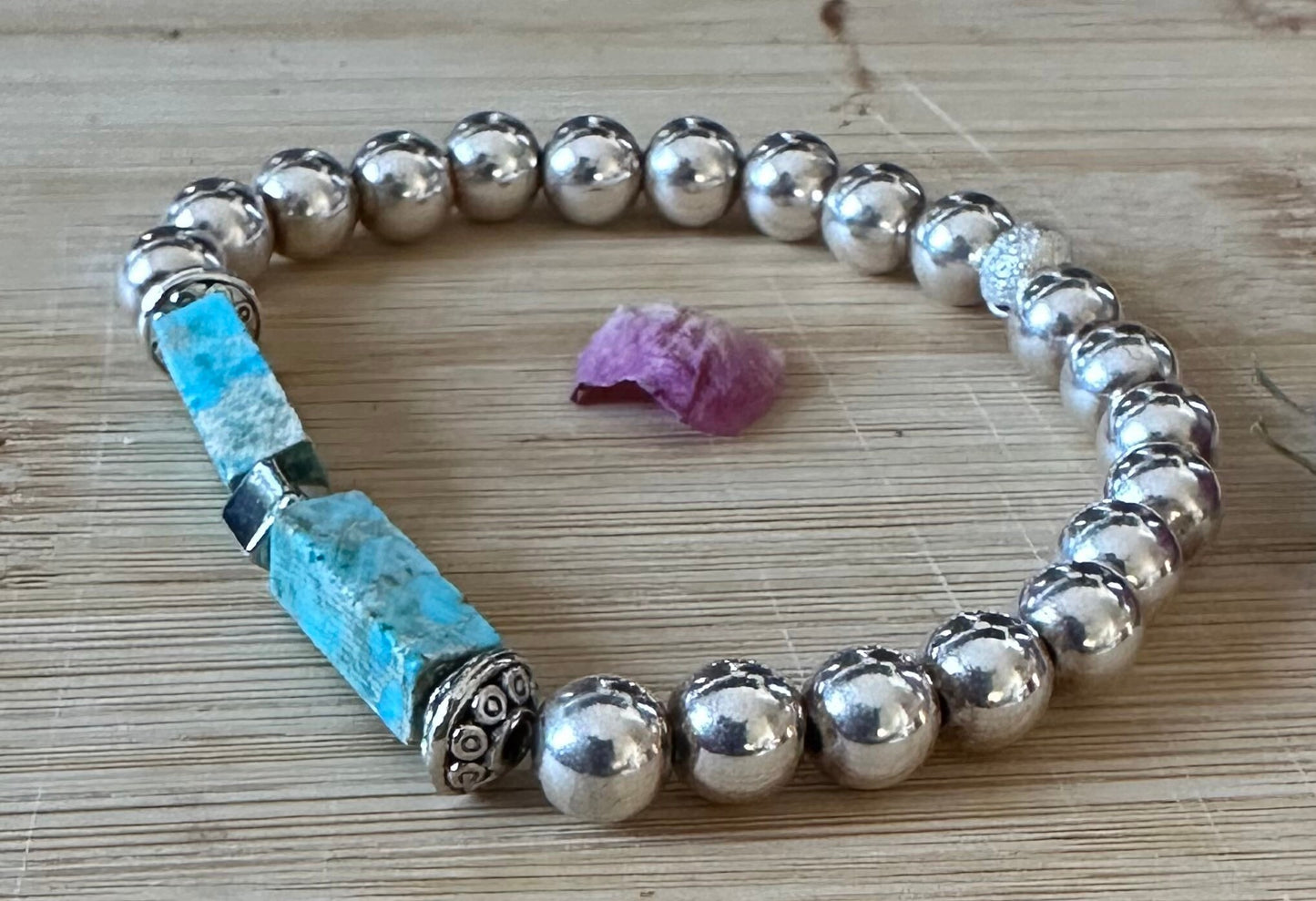 Silver 925 and Natural Turquoise bracelet