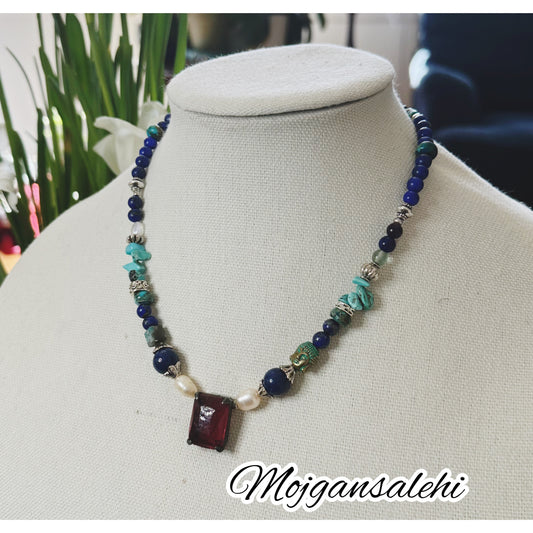 LapisLazuli, Turquoise necklace